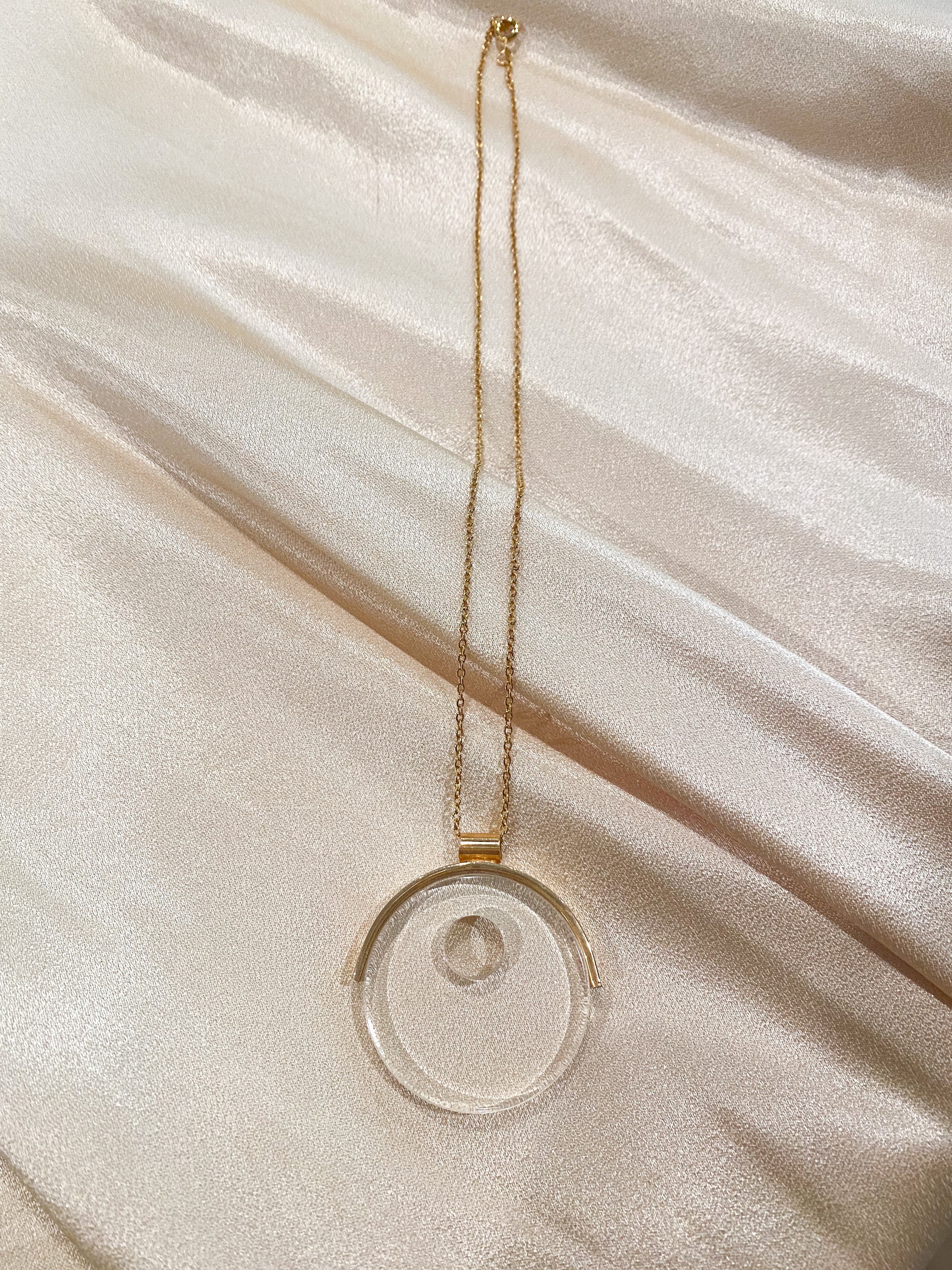 Circular Lucite Necklace