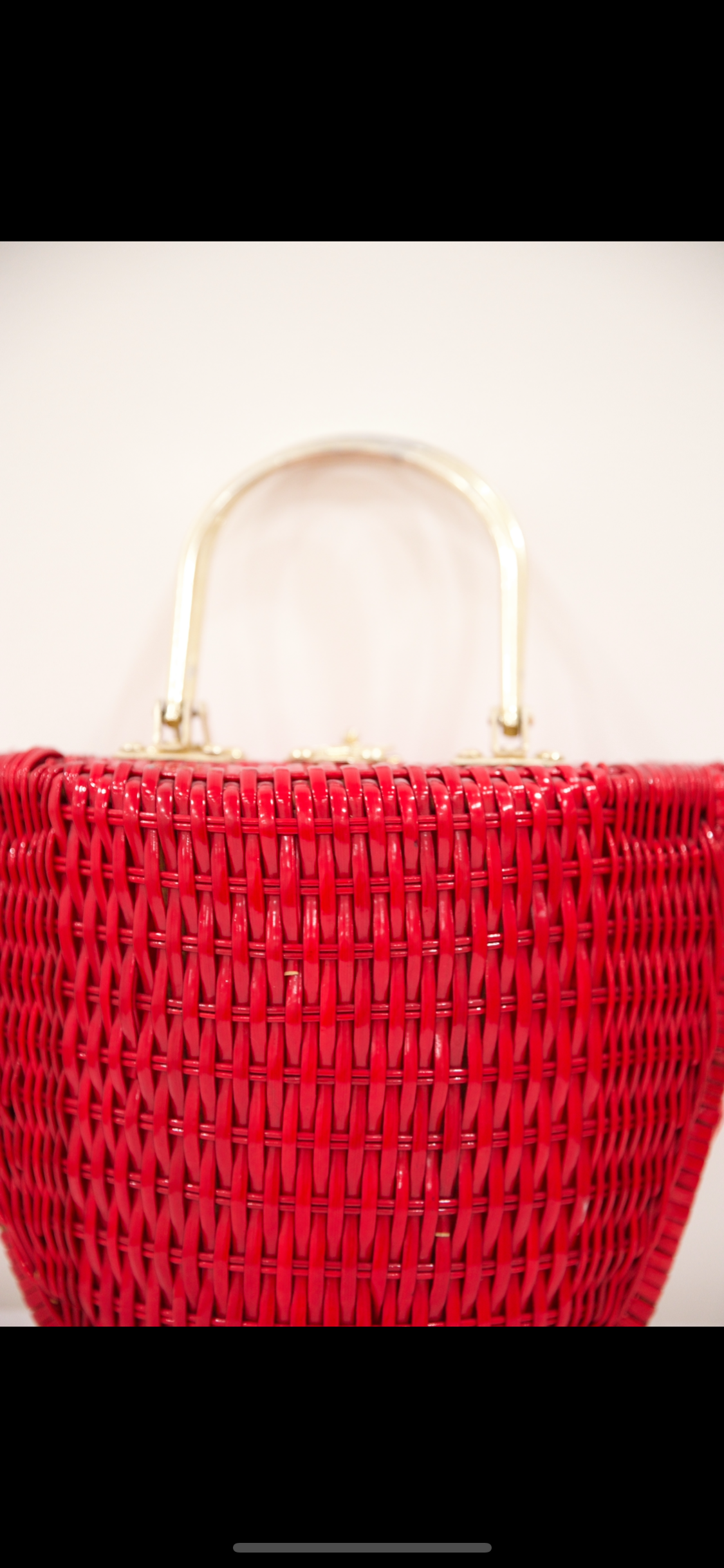 Red Wicker Purse