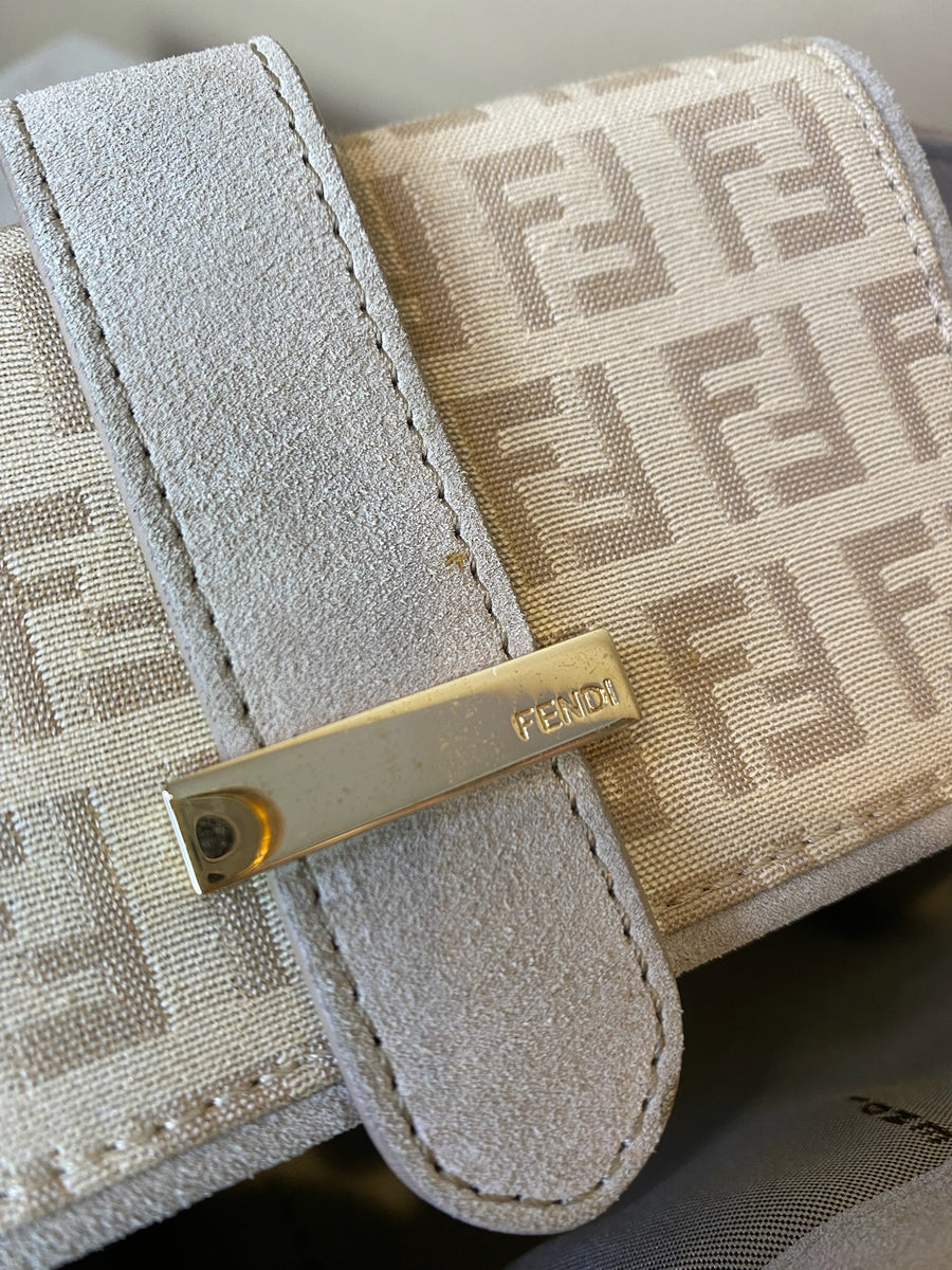 Fendi, Zucchino Suede Pochette, 21