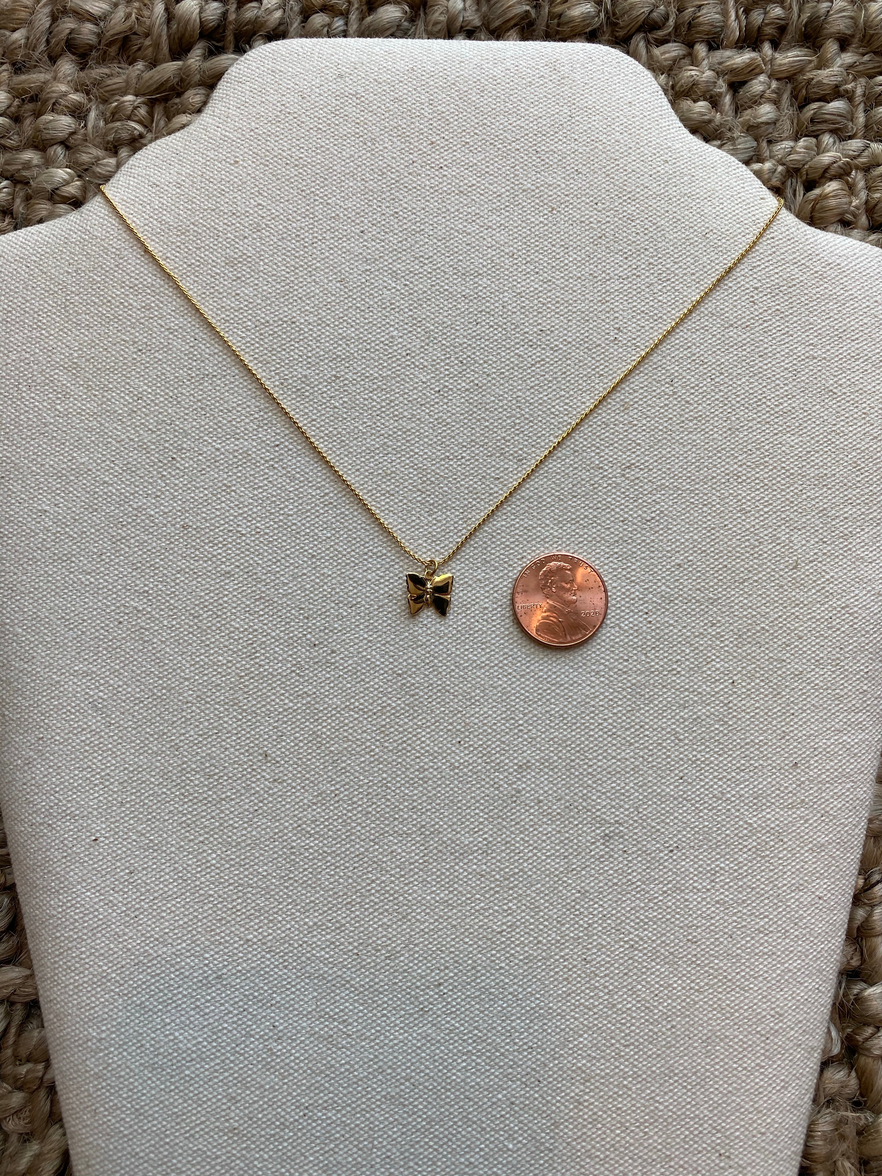 Tiny Butterfly Necklace