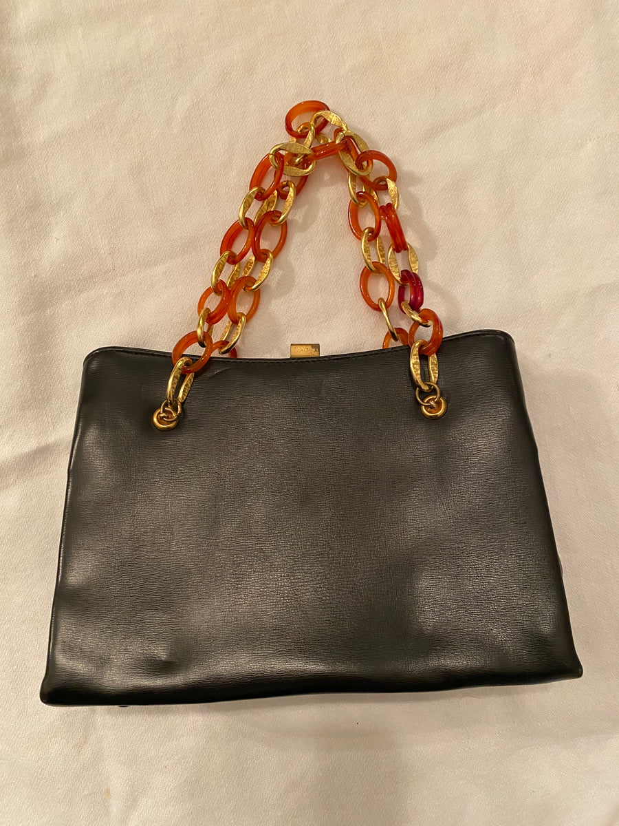 1950’s Leather & Lucite Purse