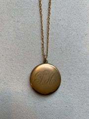 Vintage Initial Locket, 1920's