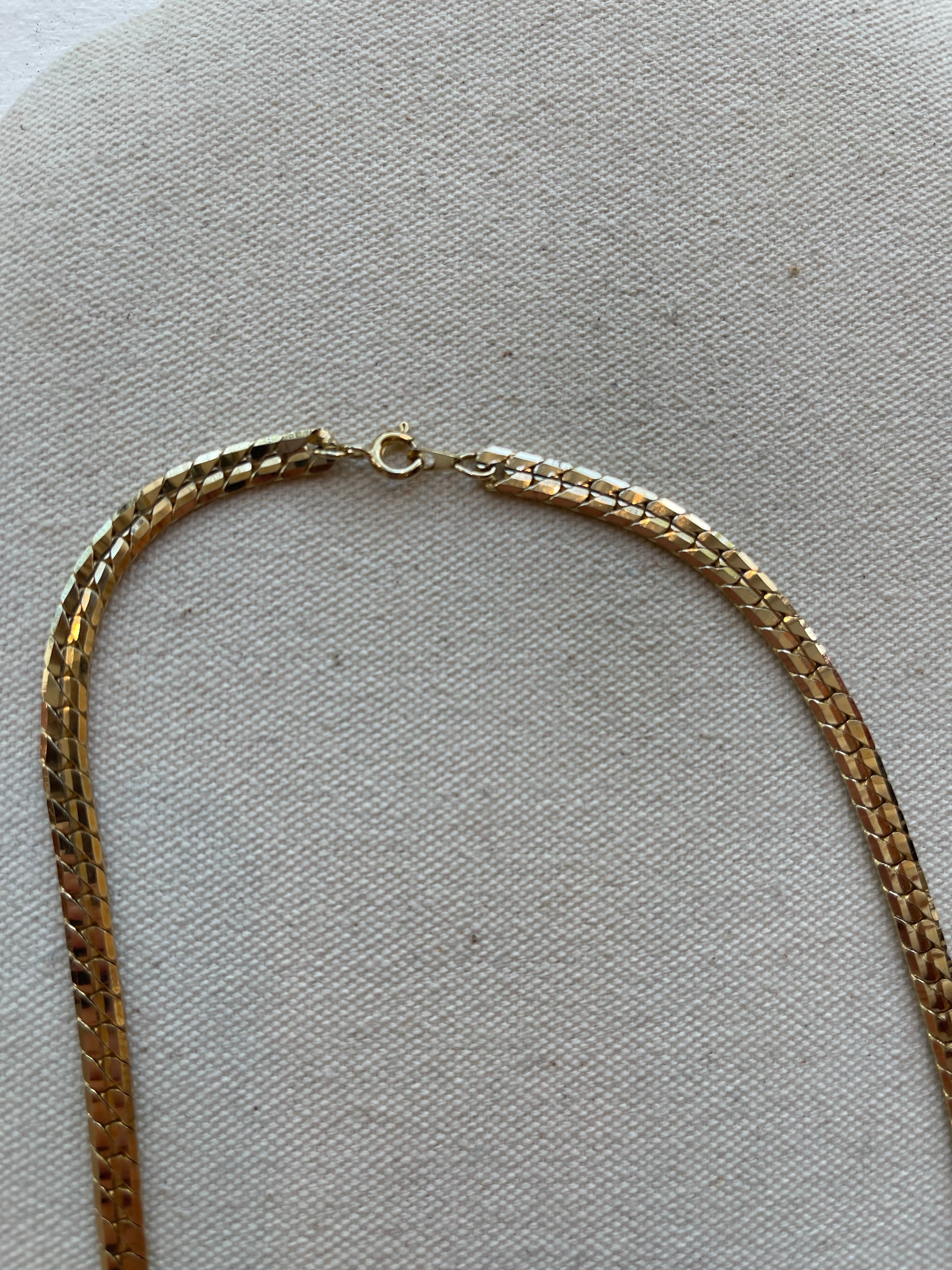 Gold Herringbone Chain