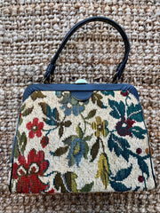 Floral Top Handle Bag