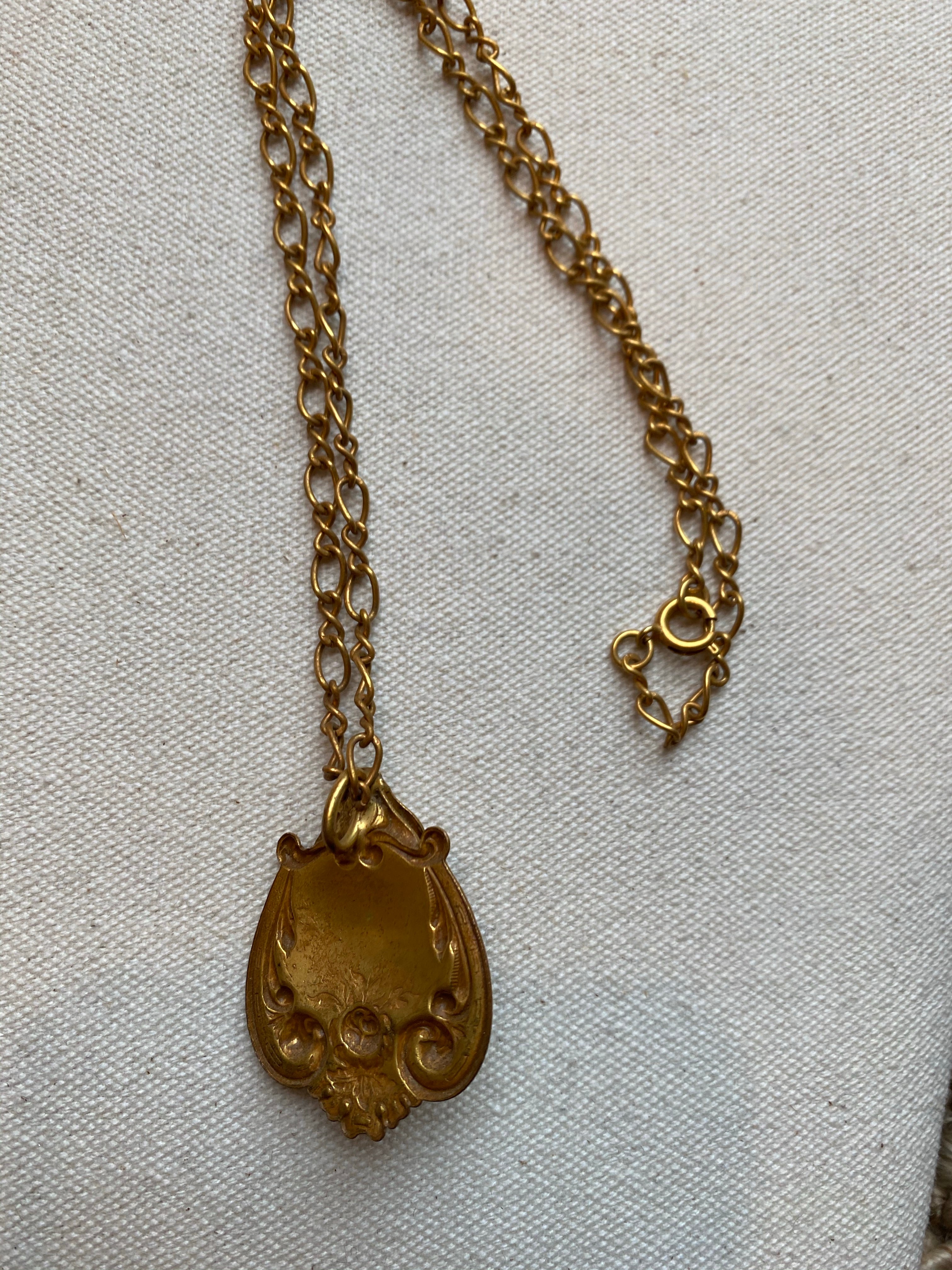 Door Knocker Pendant Necklace, 1920's