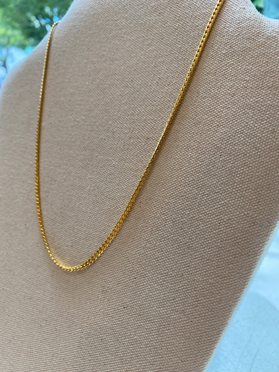 Thin Gold Chain Necklace