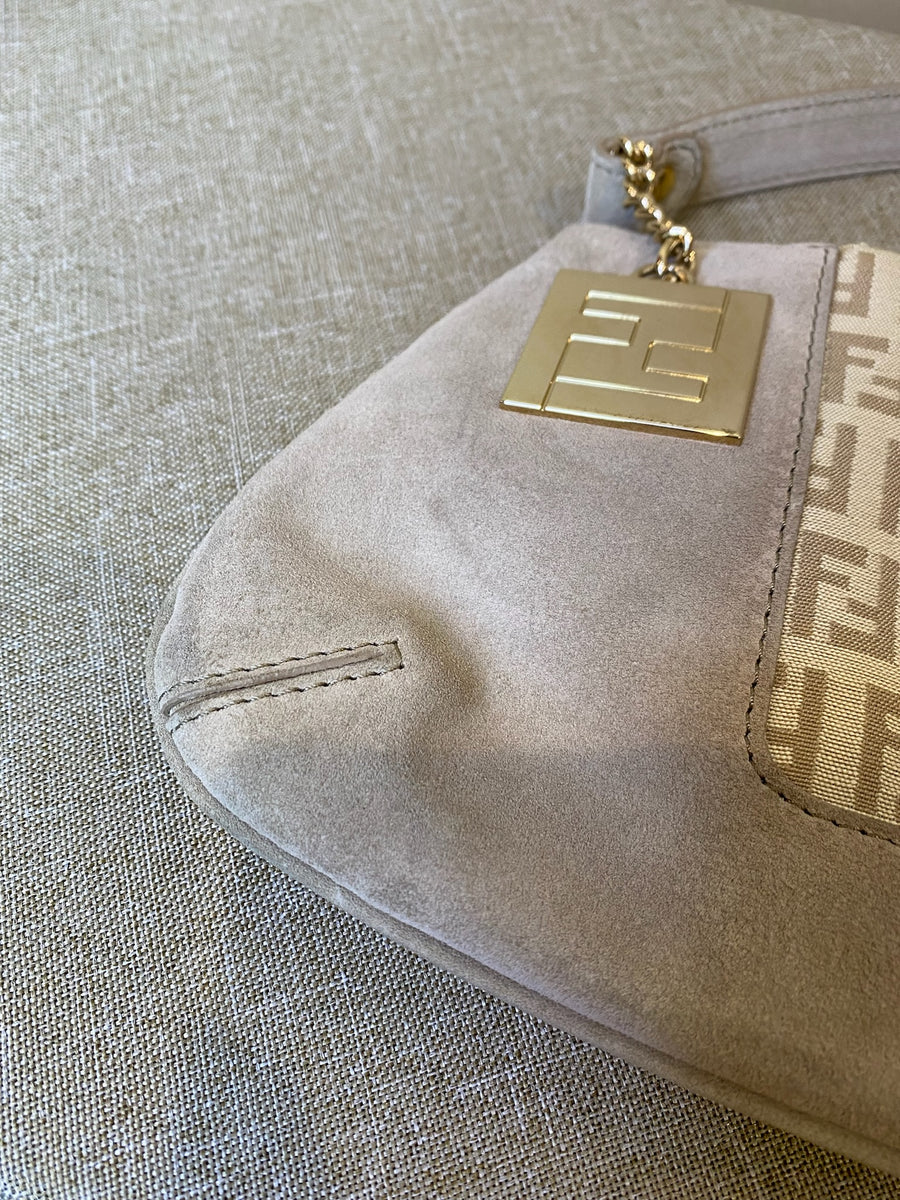 Fendi, Zucchino Suede Pochette, 21