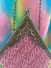 Load image into Gallery viewer, 1920’s pink beaded purse with cherubs