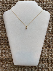 Tiny Crystal Drop Necklace