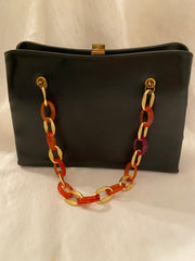 1950’s Leather & Lucite Purse