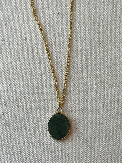 Jade Gold Necklace