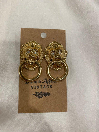 Lion Door Knocker earrings