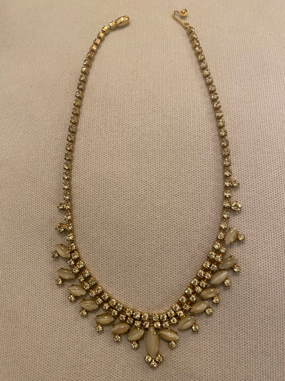 Sparkly drop necklace, 1950’s
