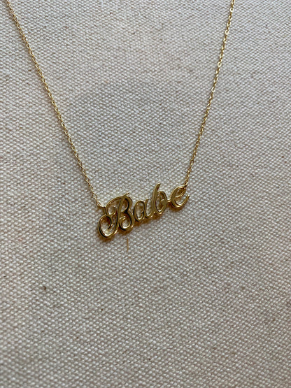 Gold Babe Necklace