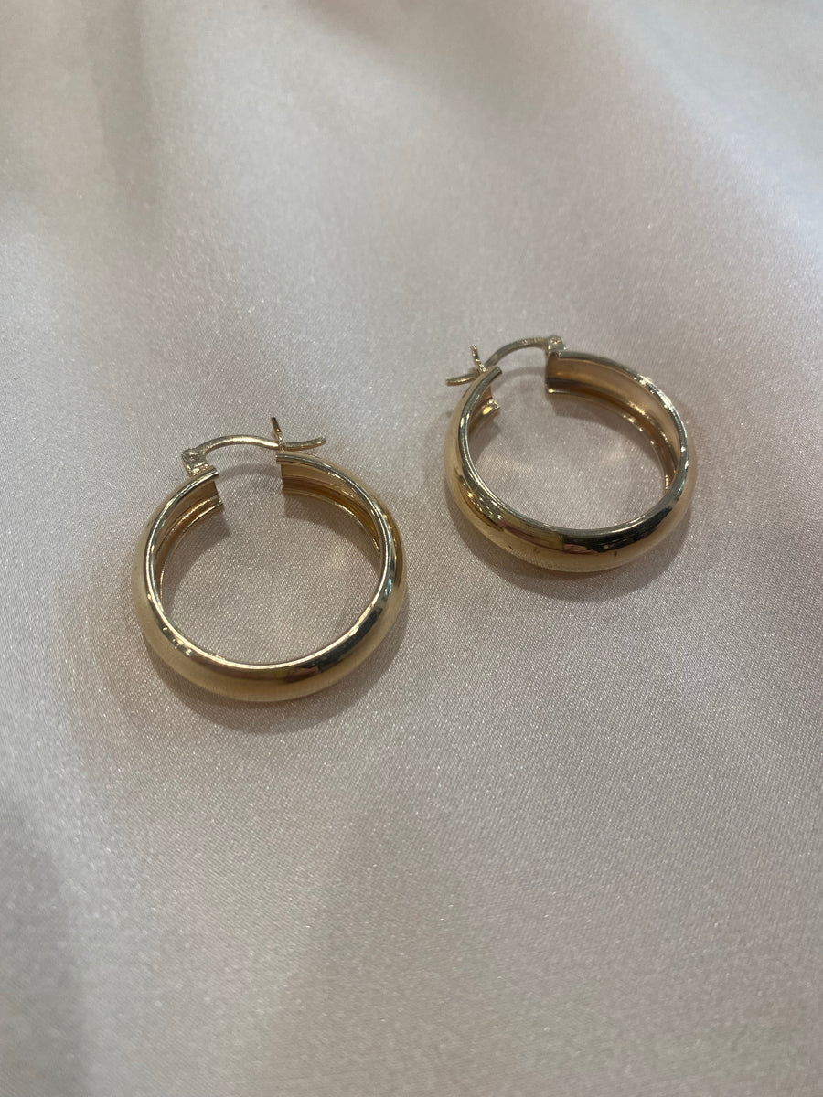 14k Gold Hoops