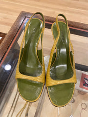 Green Sling Backs