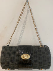 Black Wicker Bag