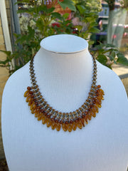 Amber Art Deco Necklace