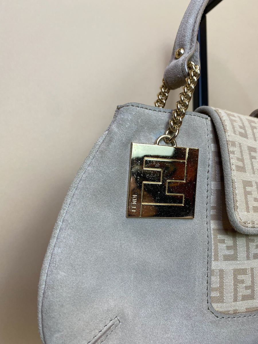 Fendi, Zucchino Suede Pochette, 21