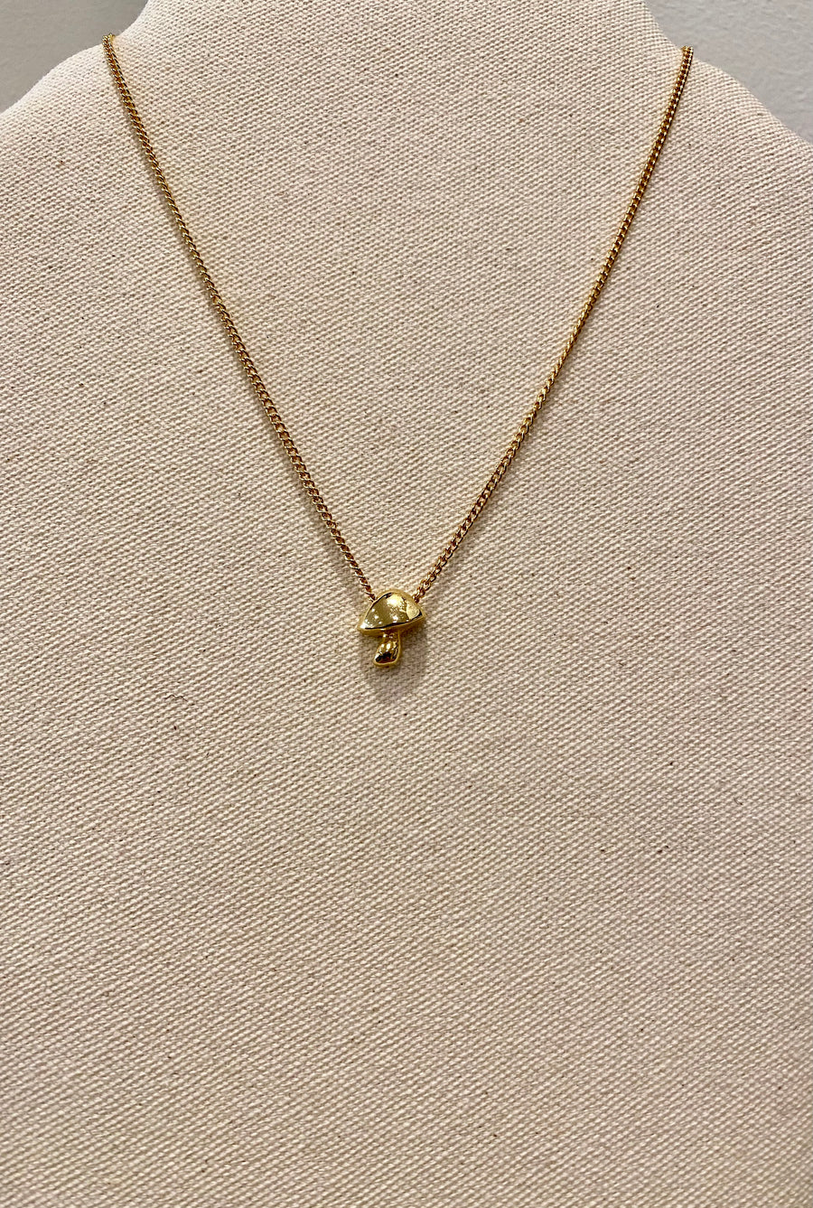 Tiny Mushroom Necklace