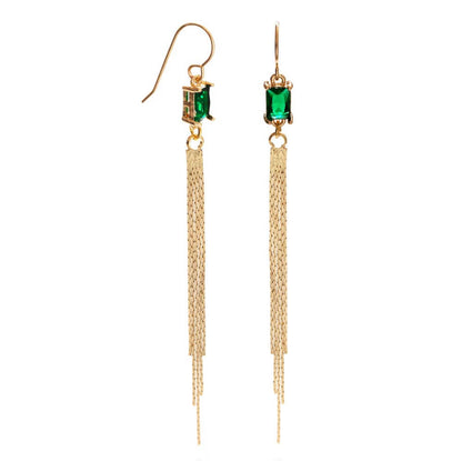 Emerald Duster Earrings