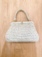 "It's in the Bag" Blue Woven Handbag