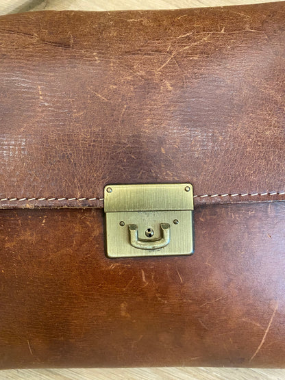 Leather Messenger Bag, 1970’s