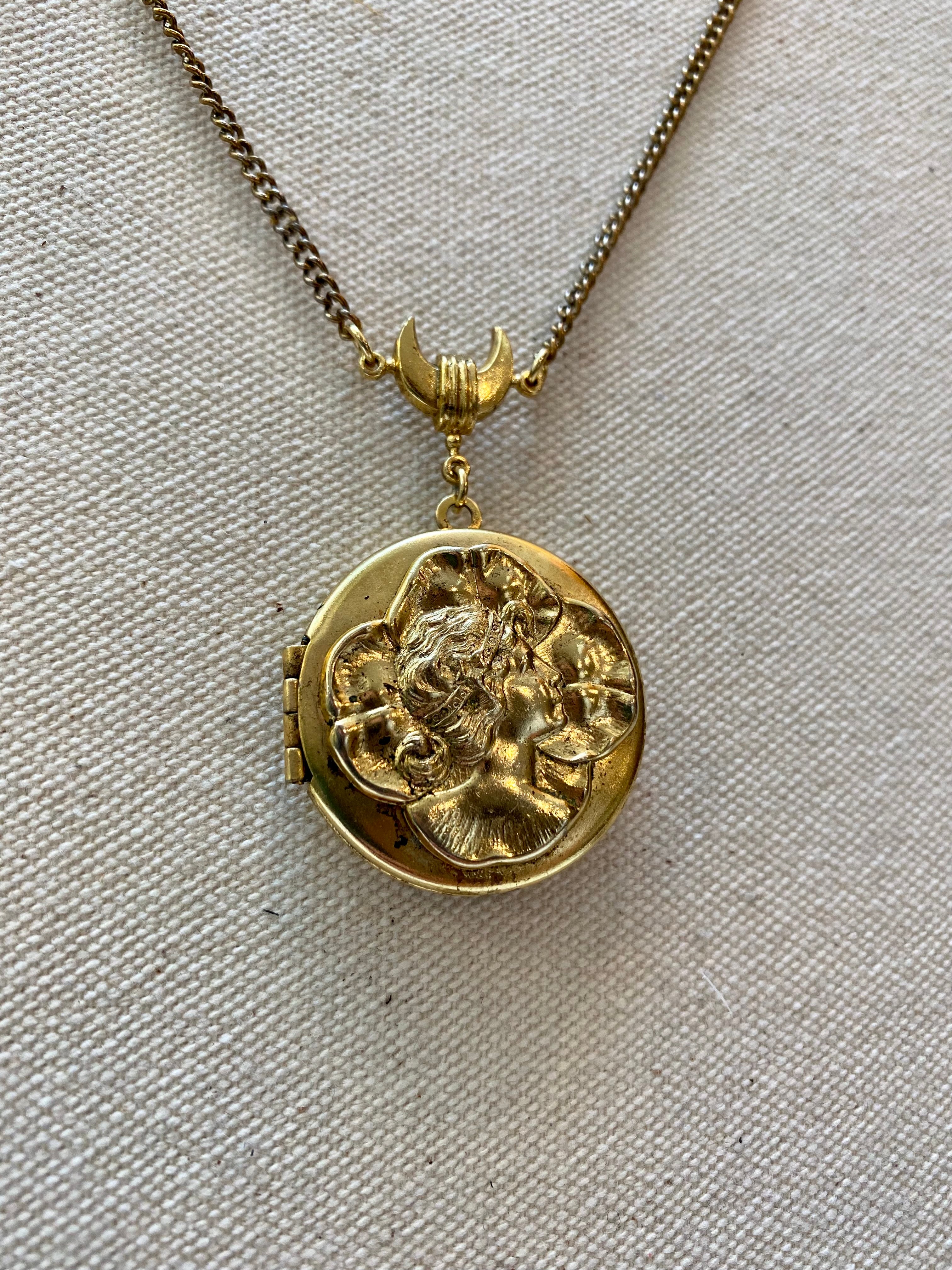 Gold Pendant Locket, 1960's