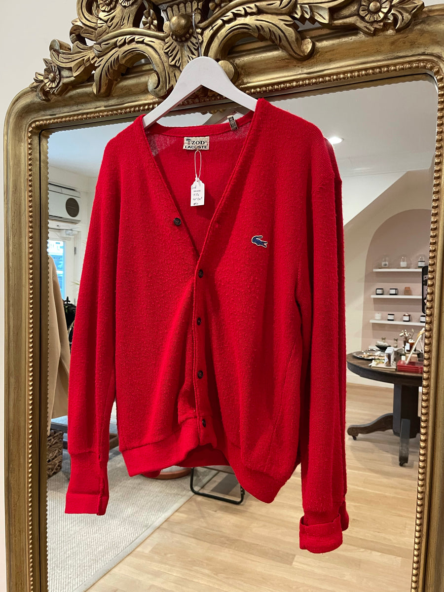Izod Lacoste Cardigan, 1970's