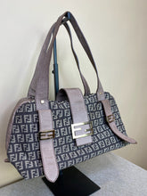 Load image into Gallery viewer, Fendi, Brown Zucca Leather with Logo Satchel, 2