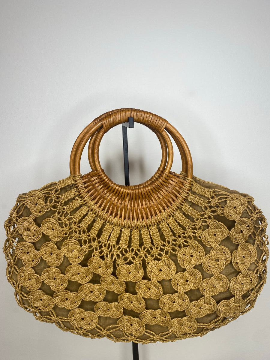 Brown Crochet Bag, 1960's