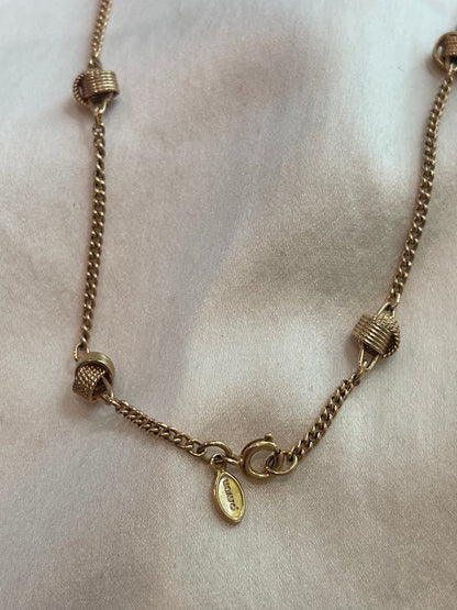 Gold Plated Knot Necklace