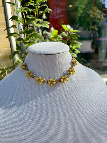 Yellow Flower Necklace, 1960’s