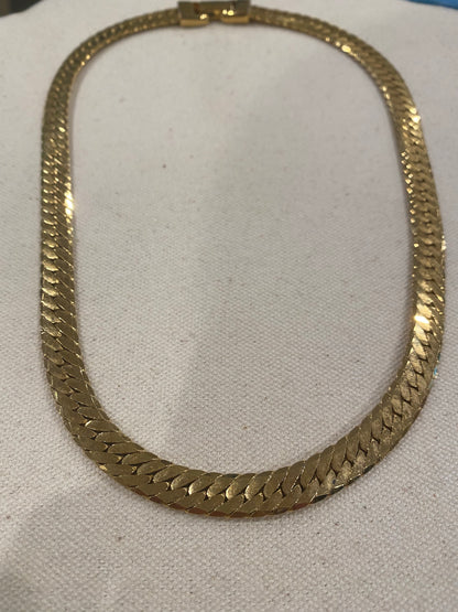 Gold Tone Curb Chain, 1980's