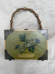 Bunch of Grapes Wood Box Bag