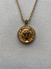 Antique Lion Locket, 1930's