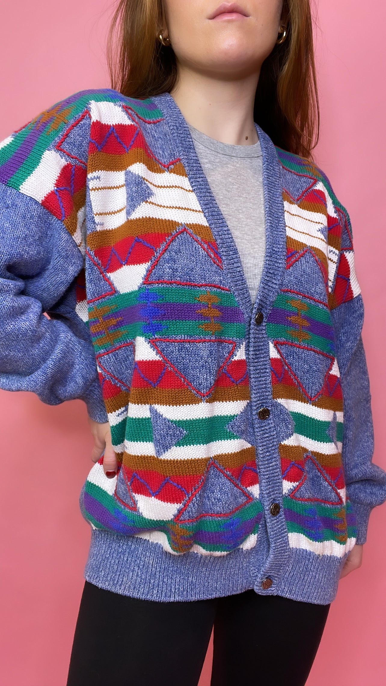 The Bobbie Sweater, 1980's, 54" Bust