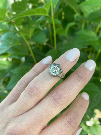 Edwardian Silver Pinky Ring