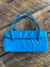 Load image into Gallery viewer, Little blue leather handbag, 1960's