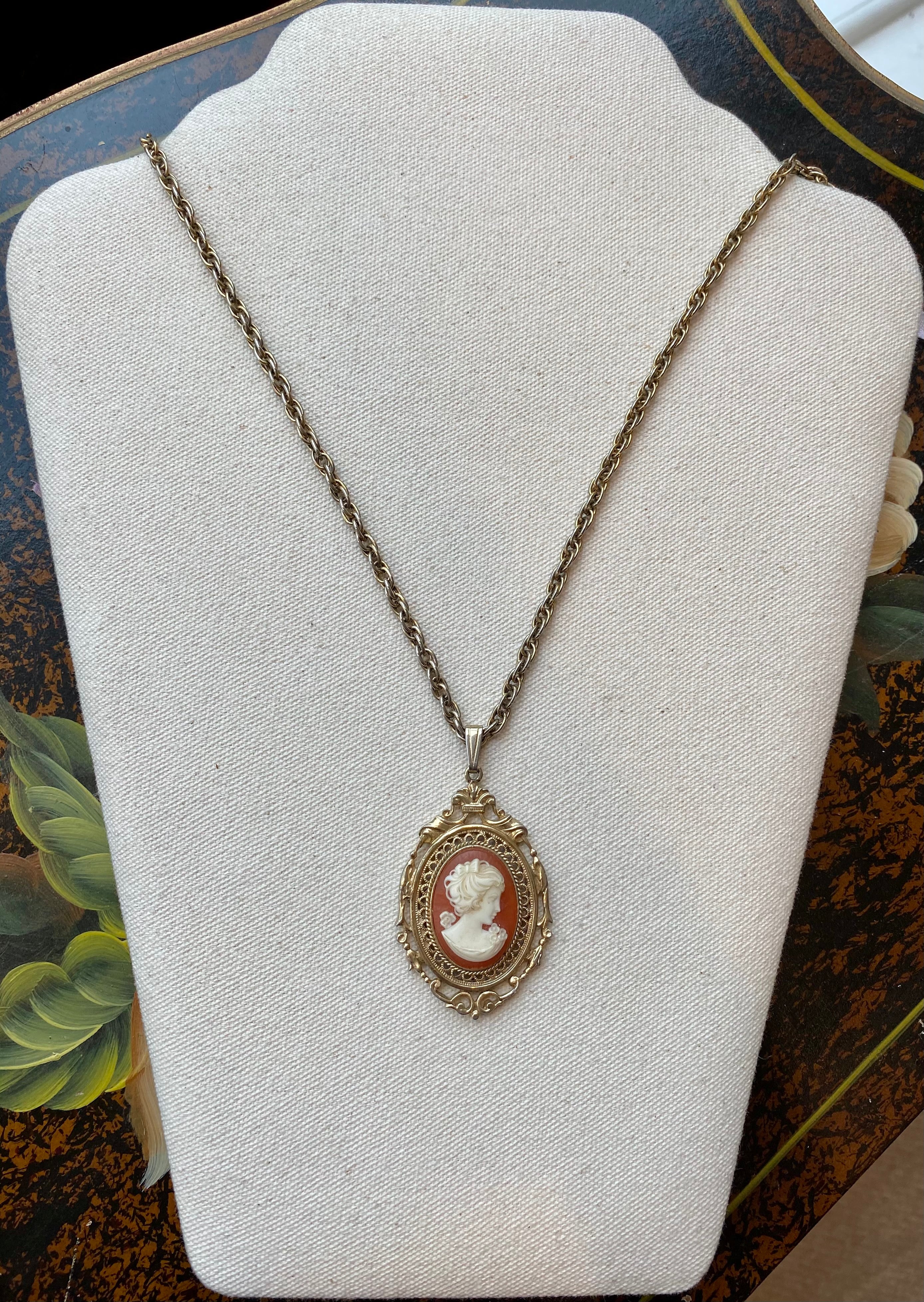 Oversized Cameo Necklace