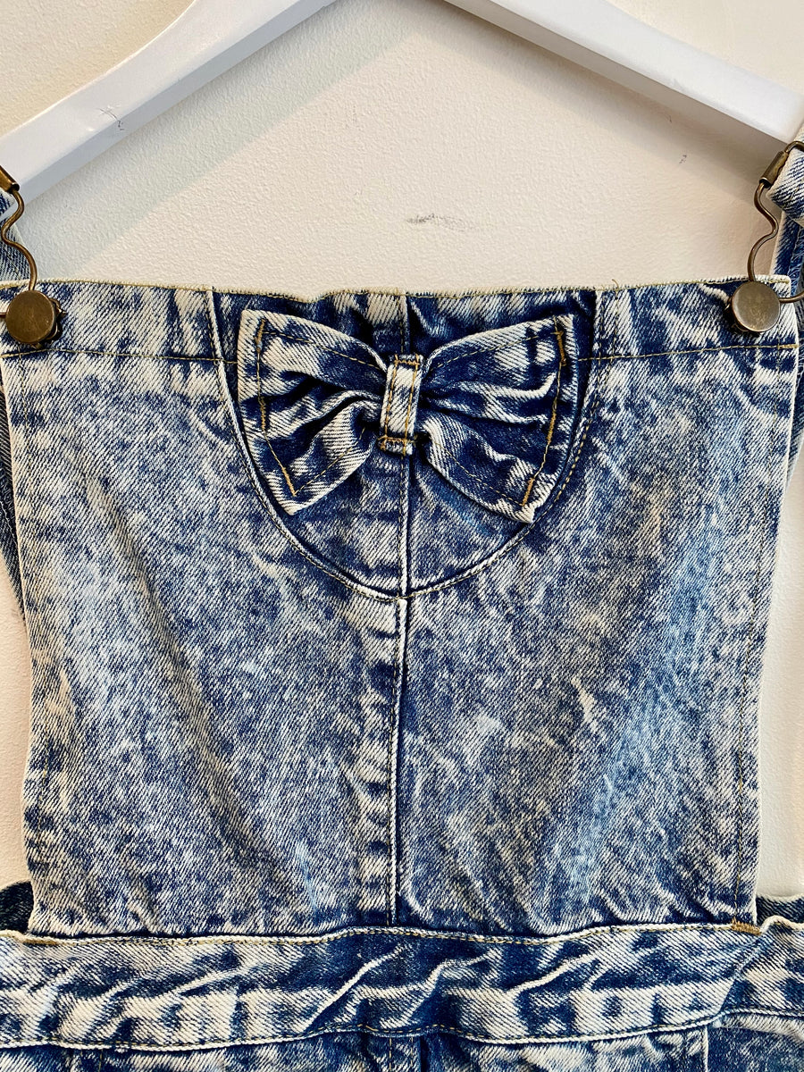 Bow Detailed Denim Mini, 1980's