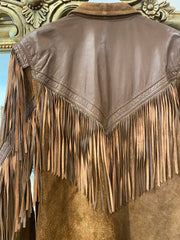 Fringe Leather Jacket, 1980's