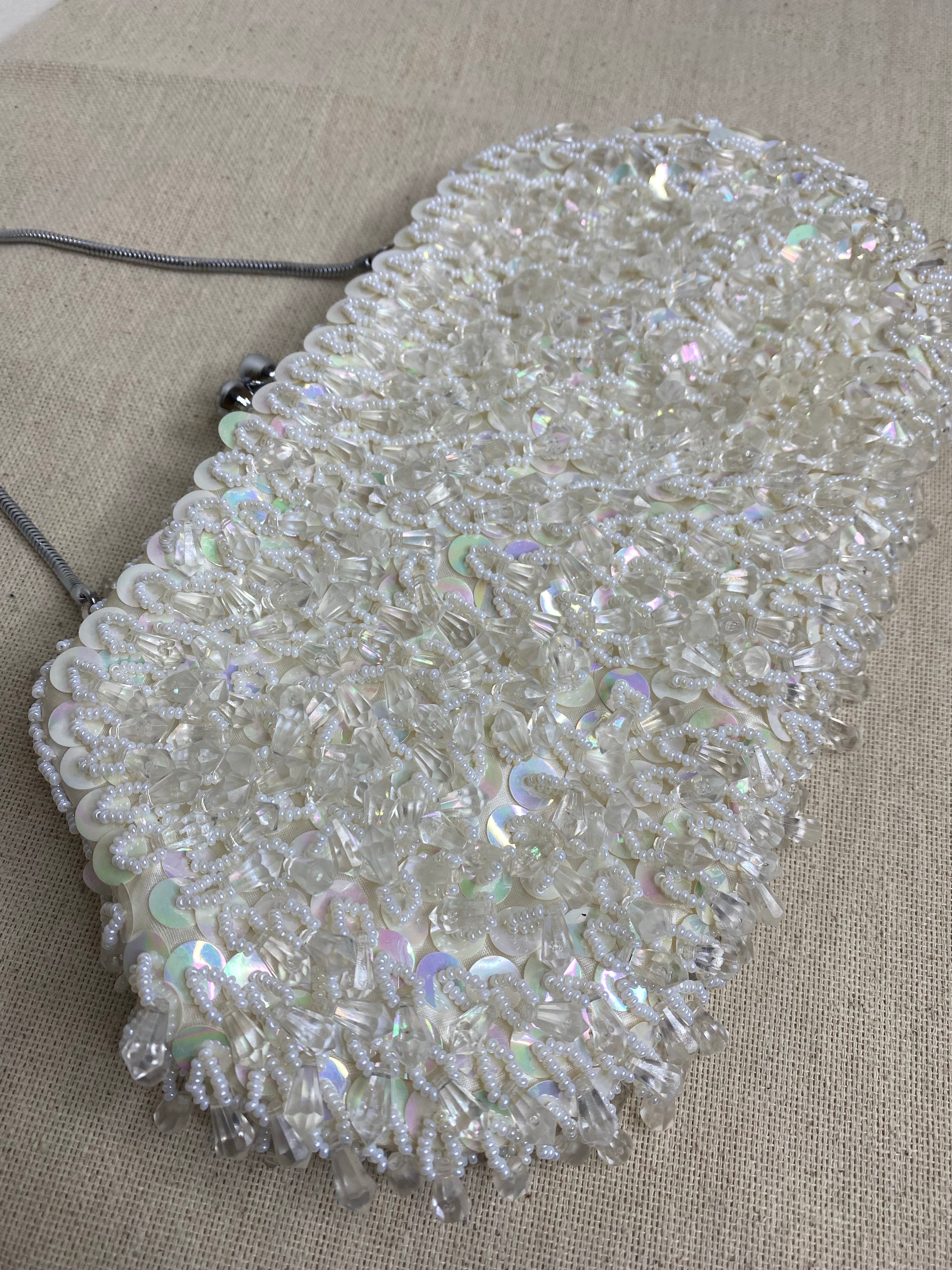 Crystal Drop Beaded Clutch, 1950’s