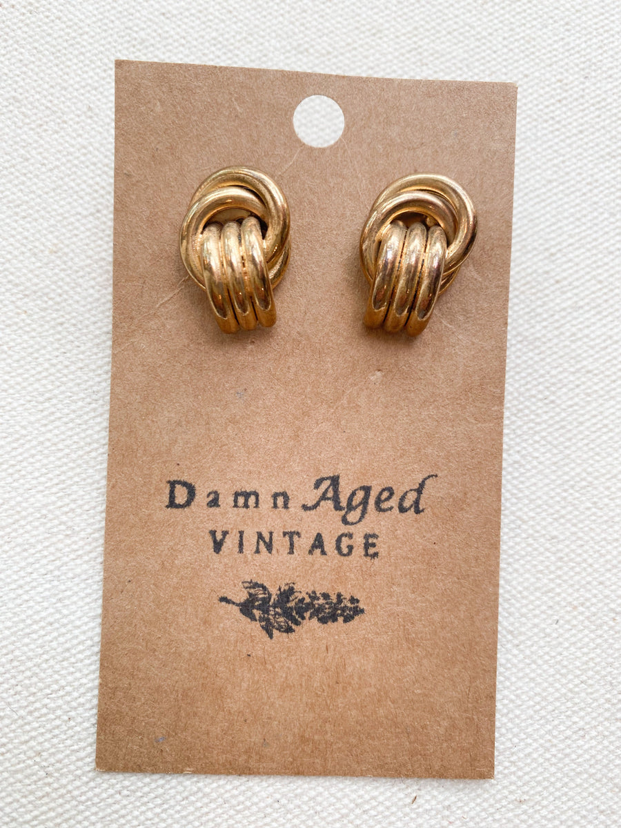 Gold Knot Earrings