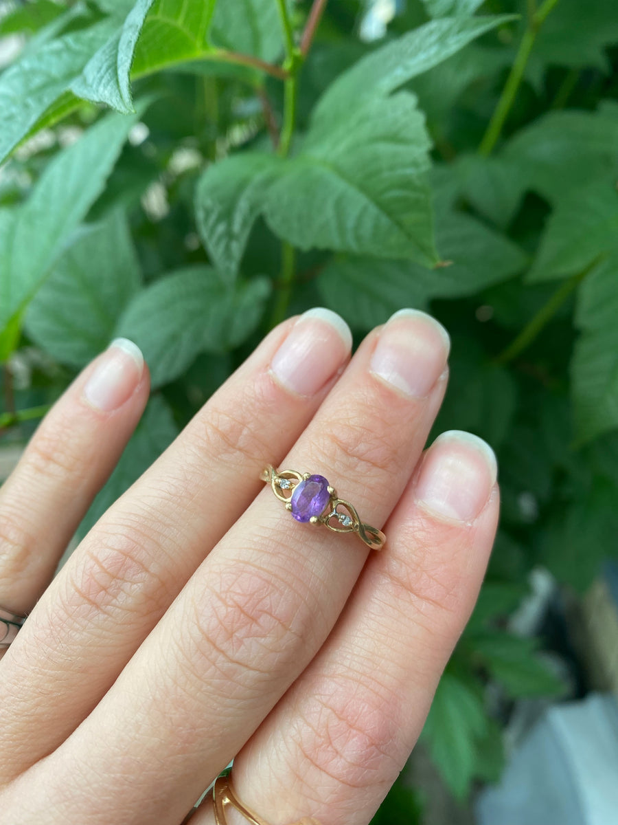 Amethyst Gold Ring, 1930's