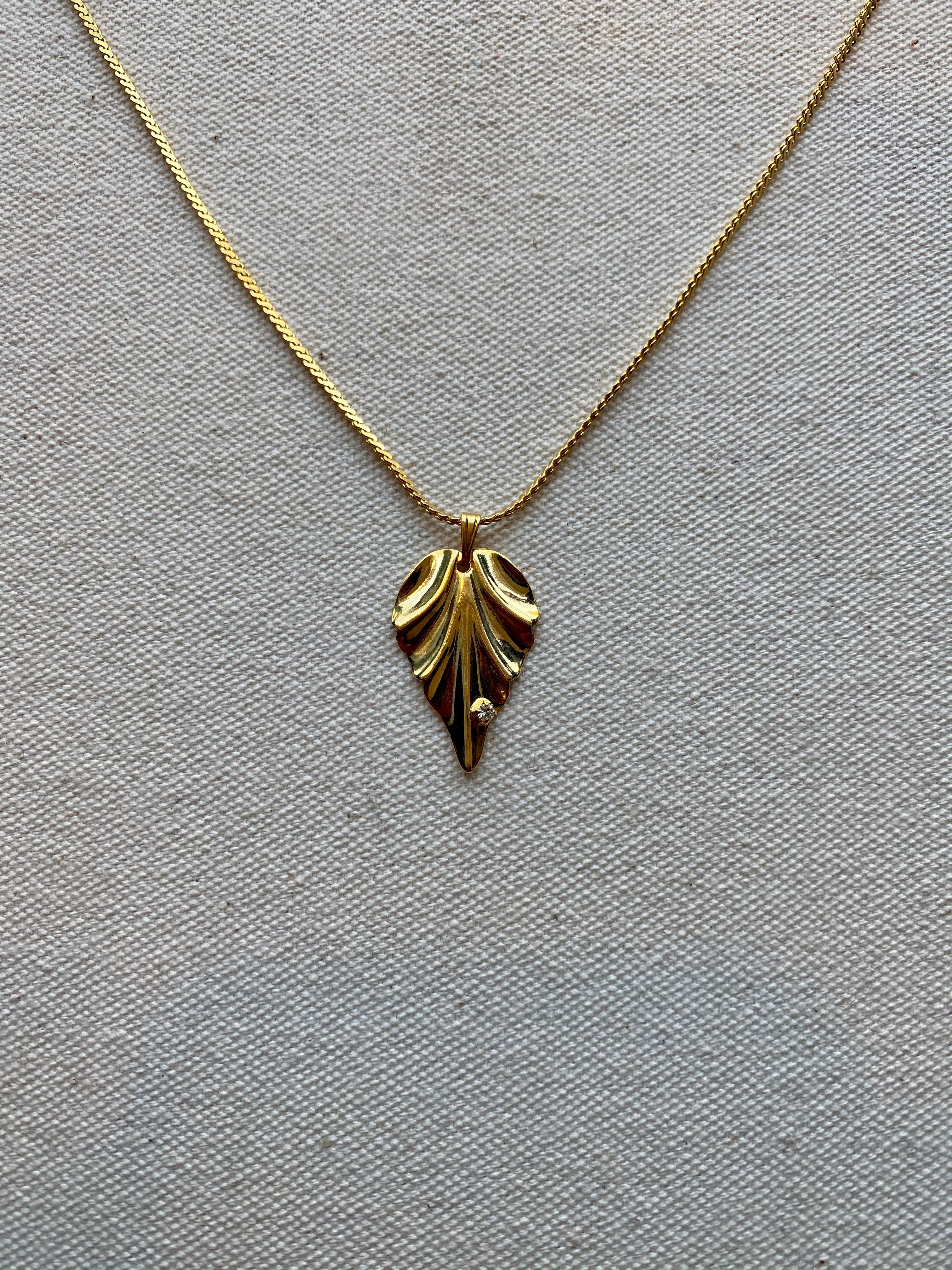 Gold Leaf Necklace