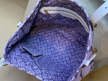 Load image into Gallery viewer, Louis Vuitton White and Purple Monogram Tahitienne Cabas PM, 9
