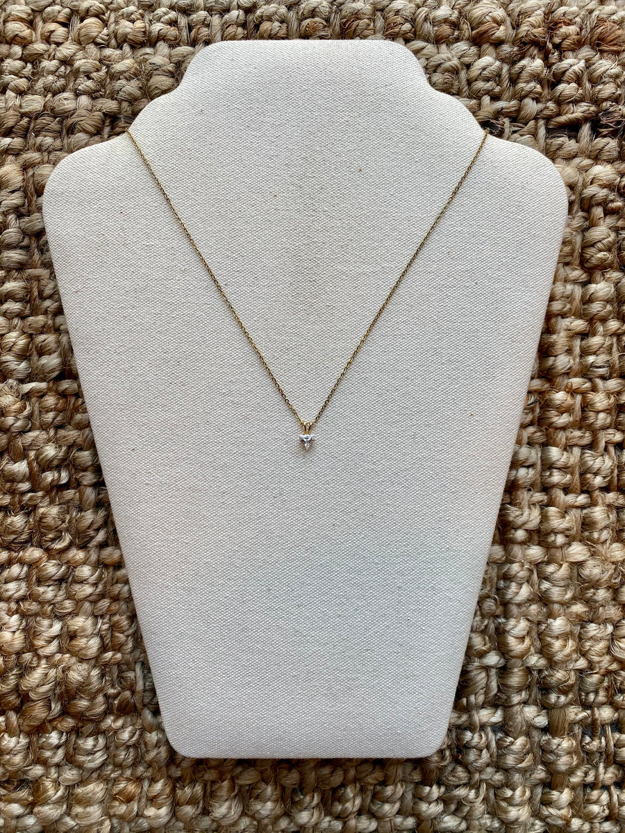 Triangle Diamond Necklace