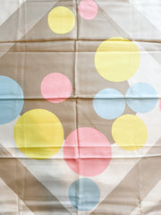 Pastel Polka Dot Vintage Scarf, 1960's