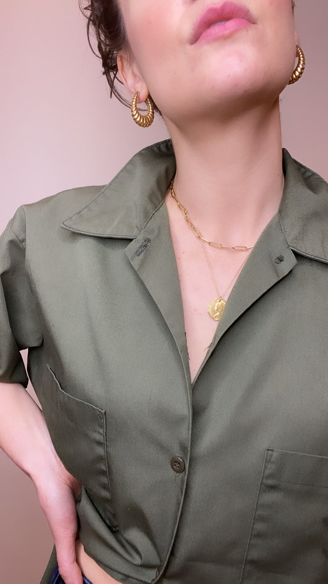 Vintage Army Top, 1960's